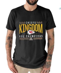 Official Red Kansas City Chiefs 2023 AFC champions hometown not done shirt