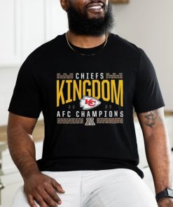 Official Red Kansas City Chiefs 2023 AFC champions hometown not done shirt