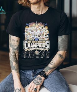Official Saints 2024 NFC South Division Champions Signatures T Shirt