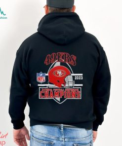 Official San Francisco 49ers 2023 National Football Conference Champions Helmet Shirt