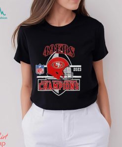 Official San Francisco 49ers 2023 National Football Conference Champions Helmet Shirt