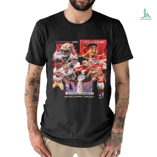 Official San Francisco 49ers vs Kansas City Chiefs For Super Bowl LVIII February 11th 2024 In Las Vegas Classic T Shirt