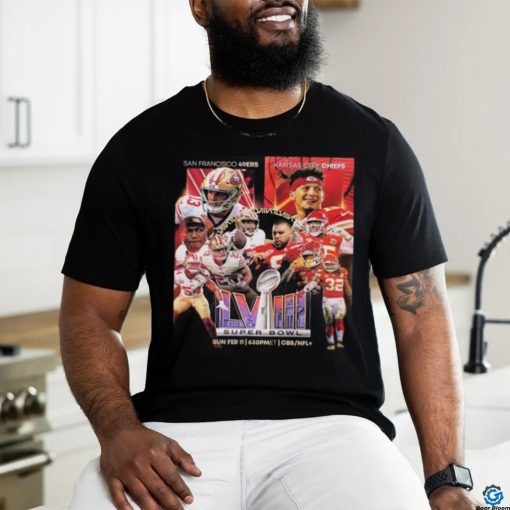 Official San Francisco 49ers vs Kansas City Chiefs For Super Bowl LVIII February 11th 2024 In Las Vegas Classic T Shirt