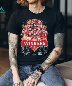 Official San francisco 49ers NFC divisional winners 2023 signatures shirt, hoodie, sweater, long sleeve and tank top Official San francisco 49ers NFC divisional winners 2023 signatures shirt