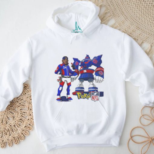 Official Saquon barkley 26 golurk new york giants pokexNFL T shirt
