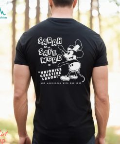 Official Sarah and the safe word steamboat sarah and the safe word in unionize creative labor shirt