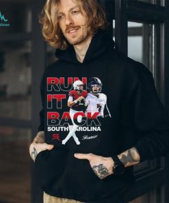 Official Spencer Rattler Run It Back Picture Collage Signature T shirt