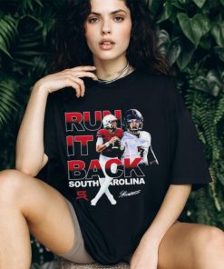 Official Spencer Rattler Run It Back Picture Collage Signature T shirt