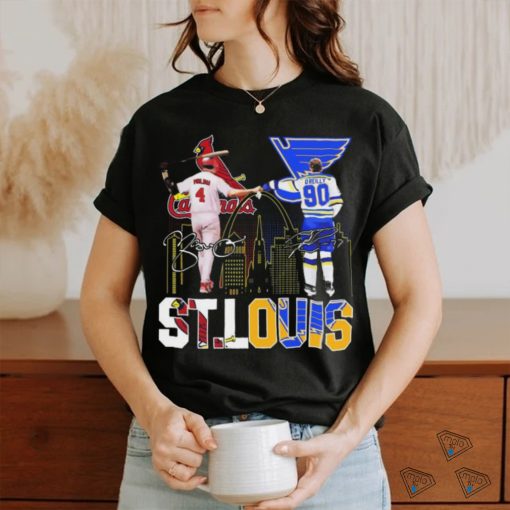 Official St. Louis Cardinals Molina St. Louis Blues O’reilly Signatures shirt
