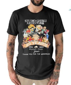 Official Studio Ghibli 40 Years Anniversary 1984 2024 Miyazaki Hayao Thank You For The Memories Signature Shirt