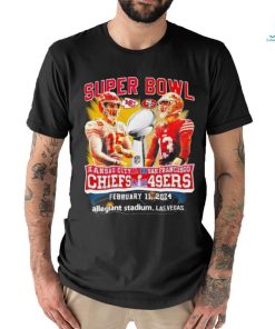 Official Super Bowl Game San Francisco 49ers Vs Kansas City Chiefs February 11, 2024 Allegiant Stadium Shirt, hoodie, sweater, long sleeve and tank top Official Super Bowl Game San Francisco 49ers Vs Kansas City Chiefs February 11, 2024 Allegiant Stadium Shirt