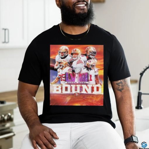 Official Super Bowl LVIII Bound Final Battle San Francisco 49ers AFC Champs 2023 Classic T Shirt