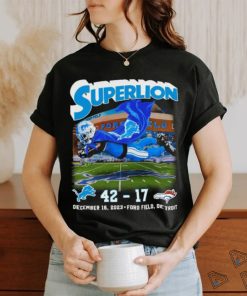 Official Superlion Detroit Lions Defeated Denver Broncos 42 17 Shirt