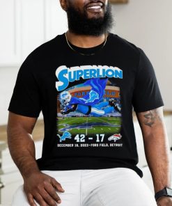 Official Superlion Detroit Lions Defeated Denver Broncos 42 17 Shirt