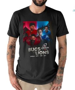 Official TB Bucs vs Lions 2023 2024 NFL Divisional Game Shirt
