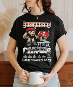 Official Tampa Bay Buccaneers Mascot 2023 NFC South Division Champions Back To Back To Back Shirt