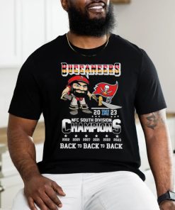 Official Tampa Bay Buccaneers Mascot 2023 NFC South Division Champions Back To Back To Back Shirt