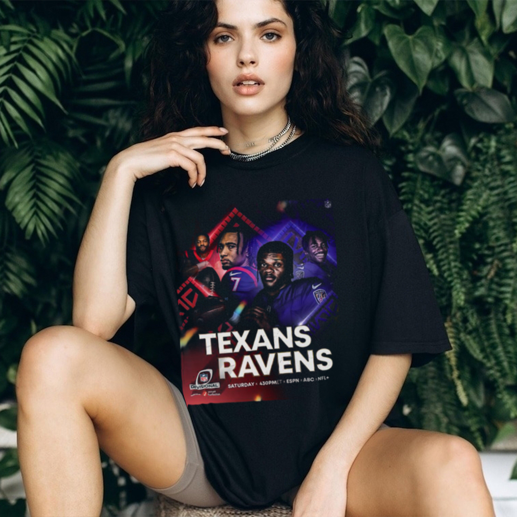 Official Texans vs Ravens 2023 2024 NFL Divisional Game Shirt Official Texans vs Ravens 2023 2024 NFL Divisional Game Shirt
