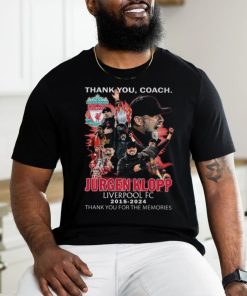 Official Thank You, Coach Jurgen Klopp Liverpool FC 2015 2024 Thank You For The Memories Signature shirt