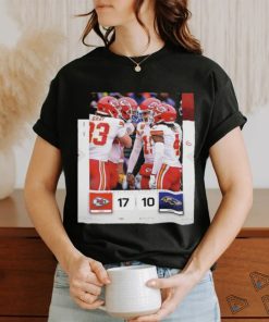 Official The Chiefs Kingdom Kansas City Chiefs Defeating The Baltimore Ravens 17 10 Classic T Shirt