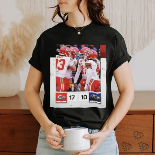 Official The Chiefs Kingdom Kansas City Chiefs Defeating The Baltimore Ravens 17 10 Classic T Shirt