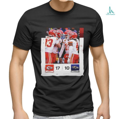 Official The Chiefs Kingdom Kansas City Chiefs Defeating The Baltimore Ravens 17 10 Classic T Shirt
