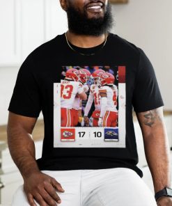Official The Chiefs Kingdom Kansas City Chiefs Defeating The Baltimore Ravens 17 10 Classic T Shirt