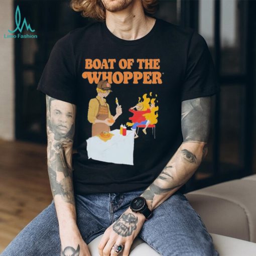 Official The one piece x burger king France boat of the whopper shirt