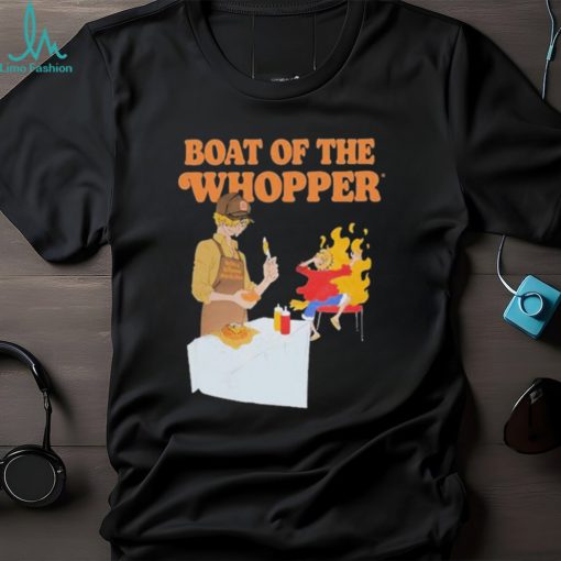 Official The one piece x burger king France boat of the whopper shirt