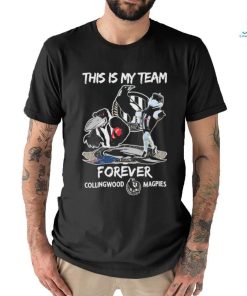 Official This Is My Team Forever Collingwood Magpies Mascot Shirt