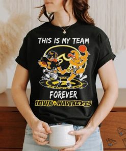 Official This Is My Team Forever Iowa Hawkeyes Mascot Shirt