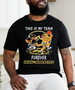 Official This Is My Team Forever Iowa Hawkeyes Mascot Shirt