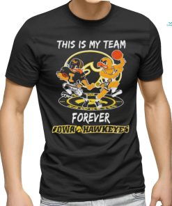 Official This Is My Team Forever Iowa Hawkeyes Mascot Shirt