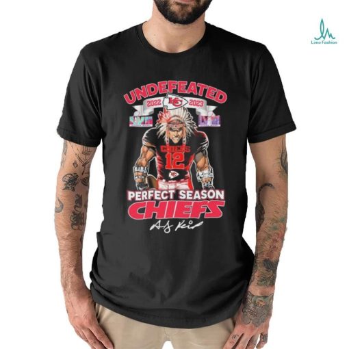 Official Undefeated 2022 2023 Perfect Season Kansas City Chiefs Signature Shirt
