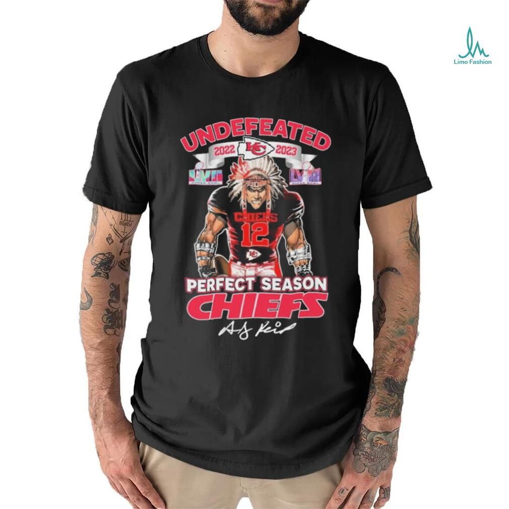 Official Undefeated 2022 2023 Perfect Season Kansas City Chiefs Signature Shirt Official Undefeated 2022 2023 Perfect Season Kansas City Chiefs Signature Shirt