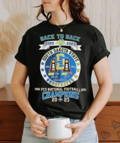 Official Undefeated Back To Back 2022 2023 FCS National Football Champions South Dakota State Shirt