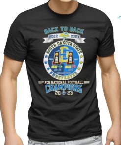 Official Undefeated Back To Back 2022 2023 FCS National Football Champions South Dakota State Shirt