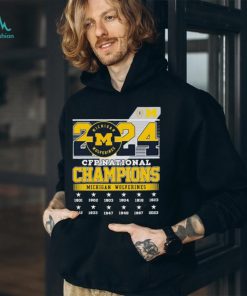 Official University Of Michigan CFP National Champions 2024 Shirt