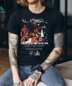 Official Usher Super Bowl Halftime Show Coming Home Signature T shirt