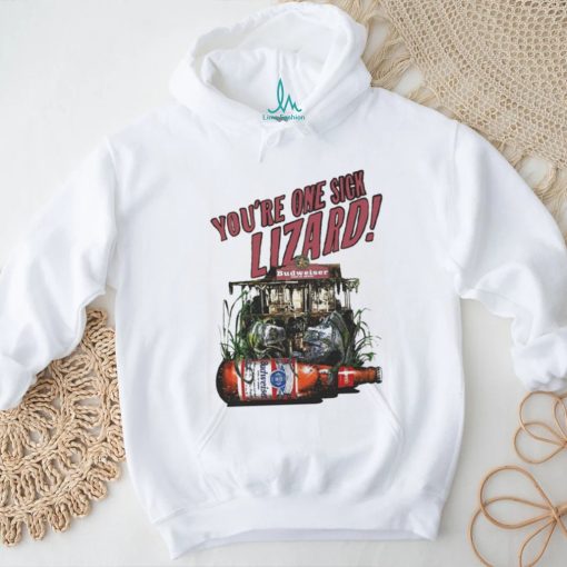 Official Vintage Budweiser You’re One Sick Lizard Shirt