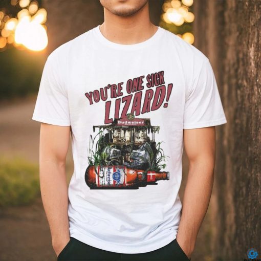Official Vintage Budweiser You’re One Sick Lizard Shirt