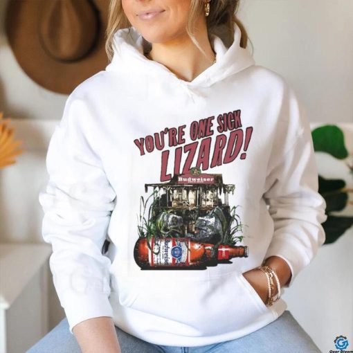 Official Vintage Budweiser You’re One Sick Lizard Shirt