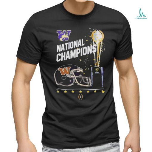 Official Washington Huskies Champions 2024 College Football Playoff National Championship Unisex T Shirt