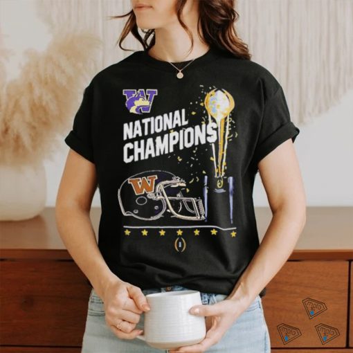Official Washington Huskies Champions 2024 College Football Playoff National Championship Unisex T Shirt