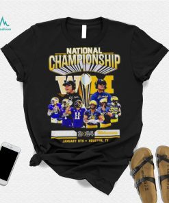 Official Washington Huskies vs Michigan Football 2024 National Championship Houston, Tx Signatures Shirt