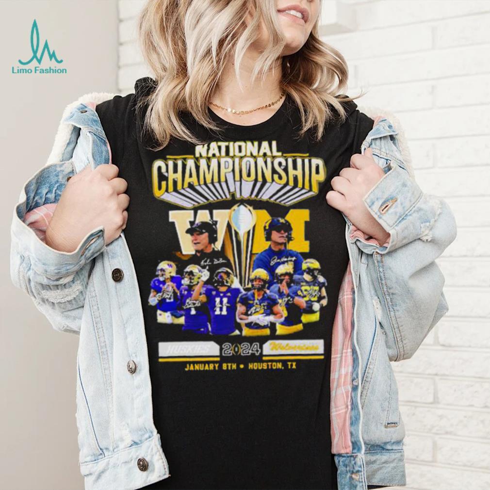 Official Washington Huskies vs Michigan Football 2024 National Championship Houston, Tx Signatures Shirt Official Washington Huskies vs Michigan Football 2024 National Championship Houston, Tx Signatures Shirt