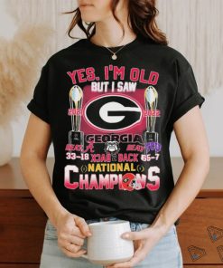 Official Yes, I’m Old But I Saw Georgia Bulldogs Back To Back 2021 2022 CFP National Champions Shirt