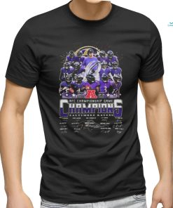 Official baltimore Ravens Store Baltimore Ravens 2023 2024 Afc Championship Game Champions Team Name Signature Shirt