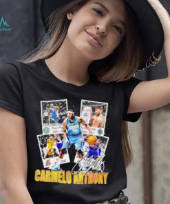 Official carmelo Anthony Denver Nuggets basketball graphic signature shirt