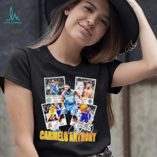 Official carmelo Anthony Denver Nuggets basketball graphic signature shirt